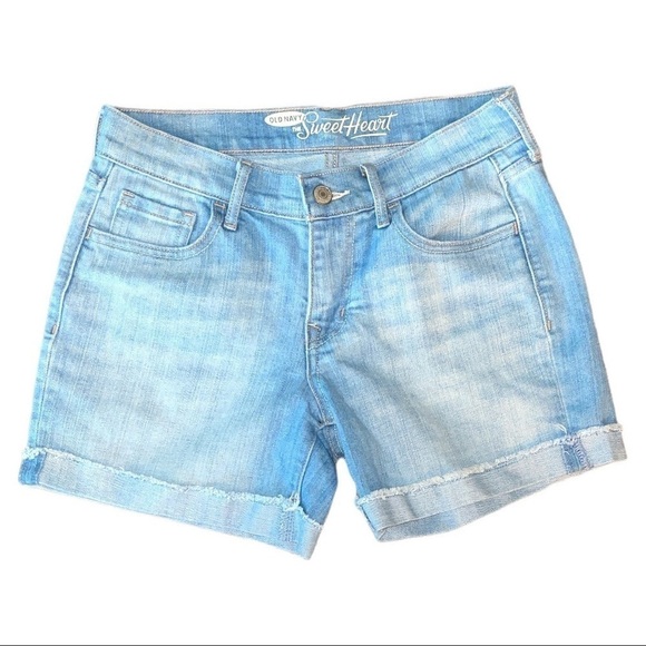 Old Navy Size 0 Sweetheart Cuffed Denim Shorts - Picture 1 of 4